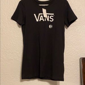 black vans tee